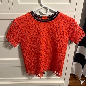 Red white and blue girls shirt